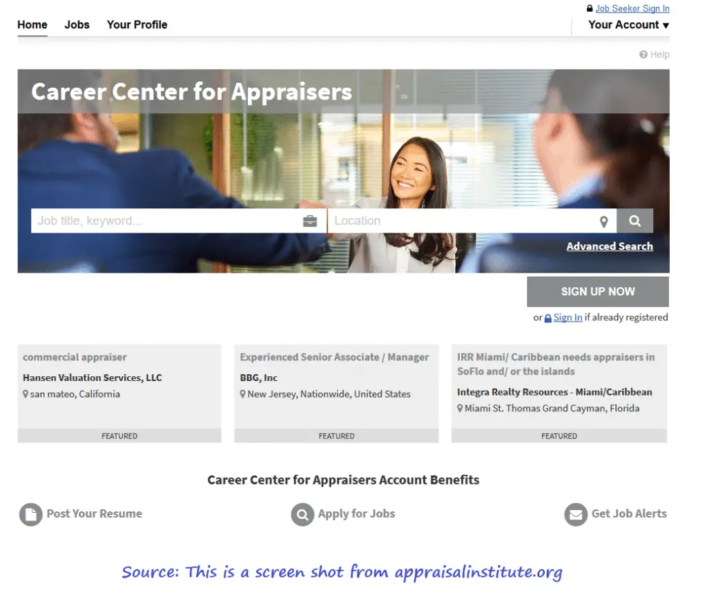 Appraisal Institute Career Center