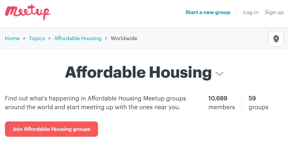 Affordable Housing Meetup Group