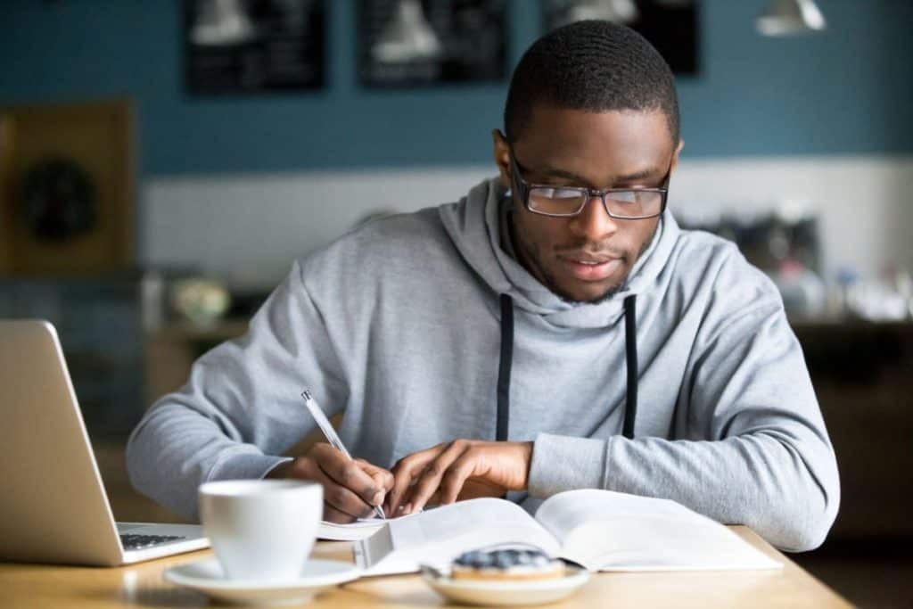 Student studying plumbing education