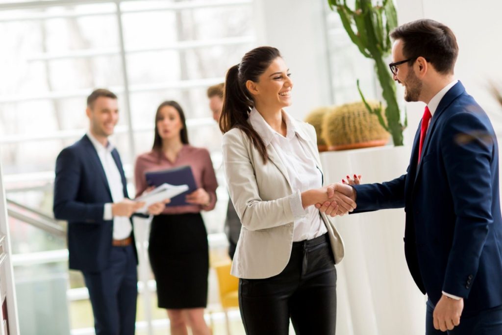 real estate agent meeting broker in Massachusetts