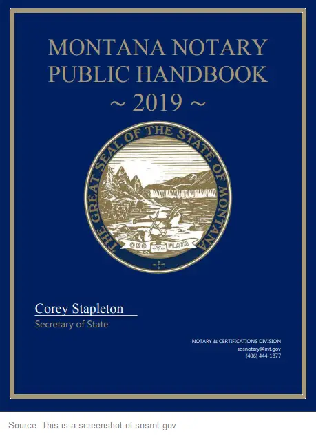 Montana Notary Public Handbook