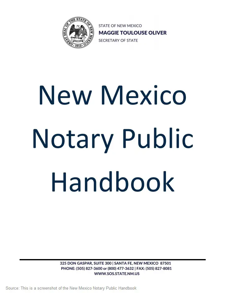 New Mexico Notary Public Handbook
