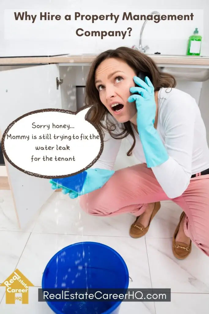 Landlord trying hard to fix a water leak, and should've hire a property management company