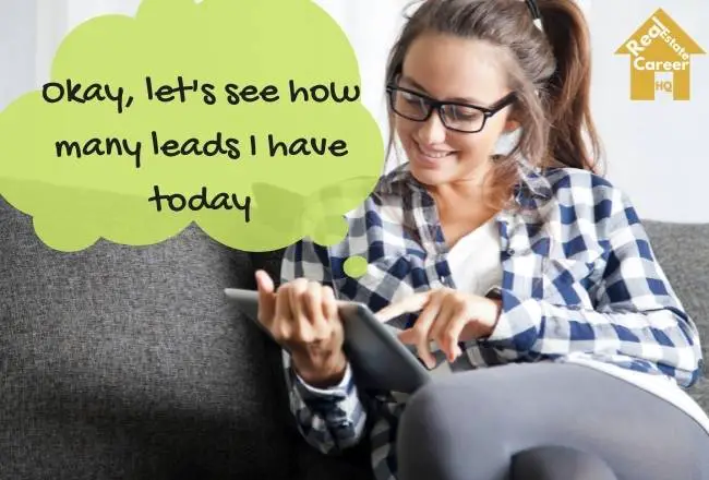 real estate agent getting online leads