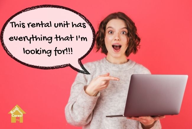 Prospective renter impress with the rental ad description