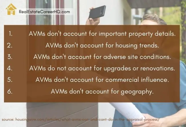 Why real estate appraisers will not be replaced by AVMs